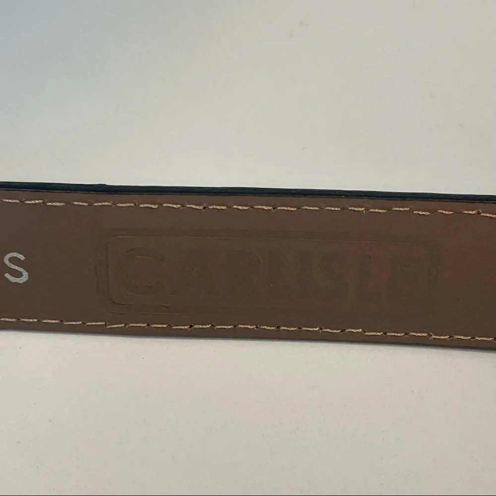 Carlisle Vintage Patchwork Leather Made in USA Belt Size S